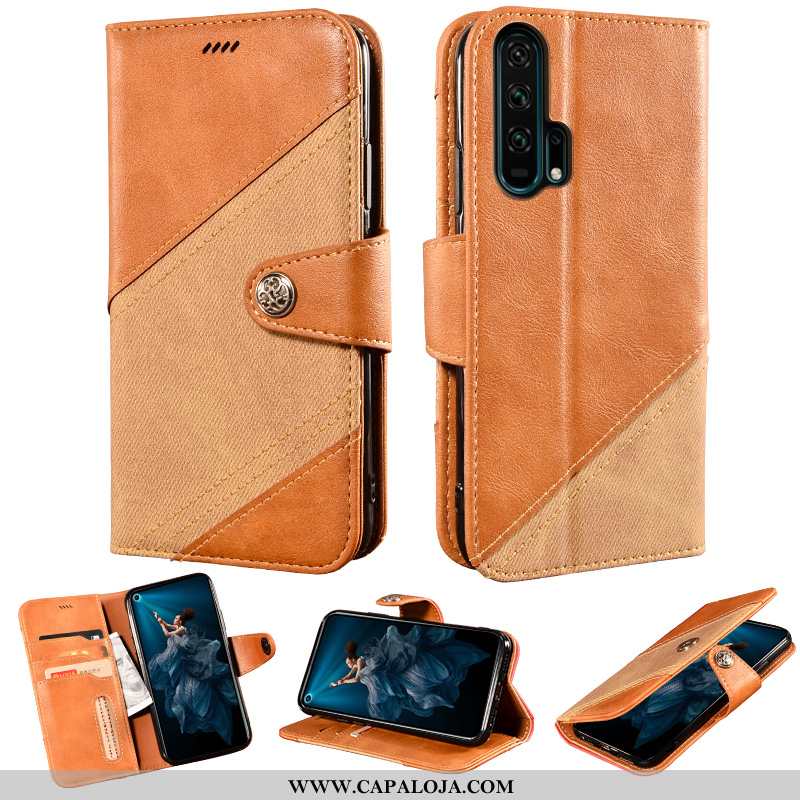 Capa Honor 20 Pro Carteira Capas Telemóvel Cases Amarelo, Honor 20 Pro Couro Comprar