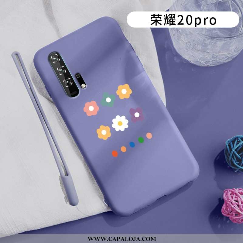 Capa Honor 20 Pro Fosco Telinha Roxa Telemóvel Roxo, Capas Honor 20 Pro Cordao Barato