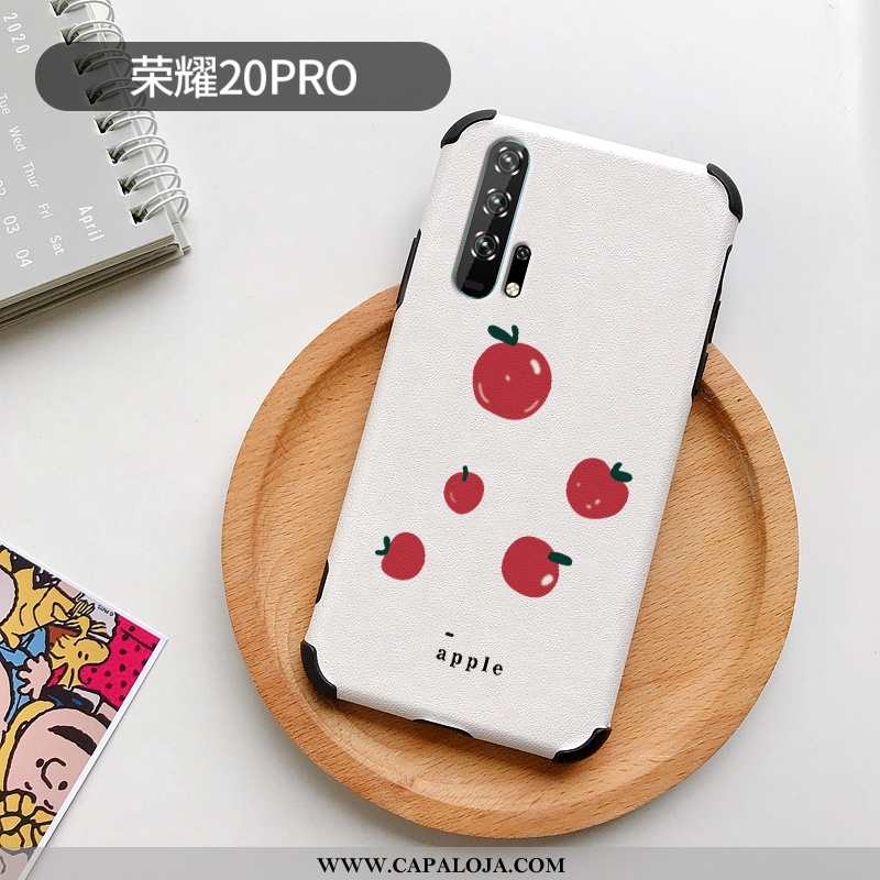 Capa Honor 20 Pro Moda Desenho Animado Telinha Silicone Branco, Capas Honor 20 Pro Personalizado Com