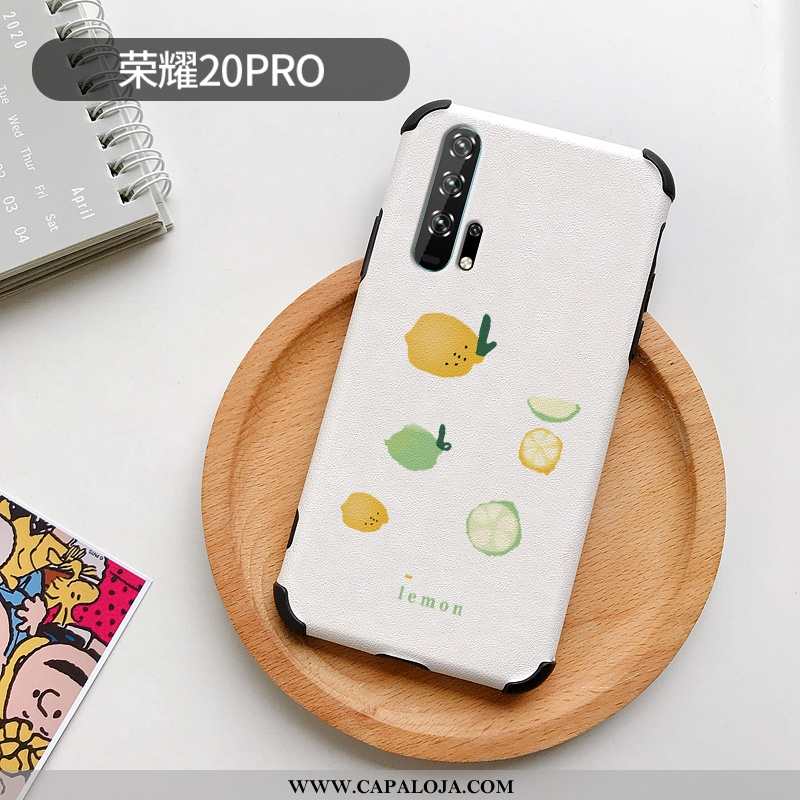 Capa Honor 20 Pro Moda Desenho Animado Telinha Silicone Branco, Capas Honor 20 Pro Personalizado Com