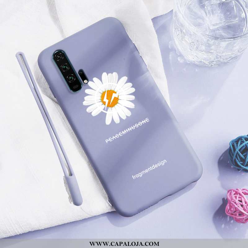 Capa Honor 20 Pro Silicone Pequena Feminino Antiqueda Azul Escuro, Capas Honor 20 Pro Personalizado 