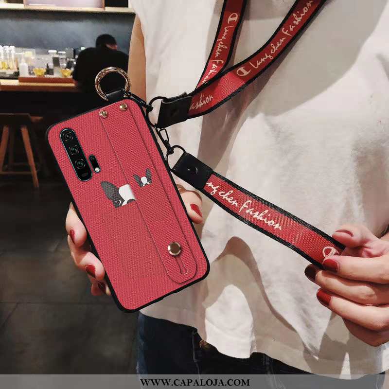 Capa Honor 20 Pro Soft Antiqueda Wrisband Vermelha Vermelho, Capas Honor 20 Pro Personalizada Venda