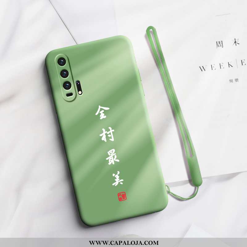 Capa Honor 20 Pro Tendencia Cordao Cases Silicone Verde, Capas Honor 20 Pro Protetoras Promoção