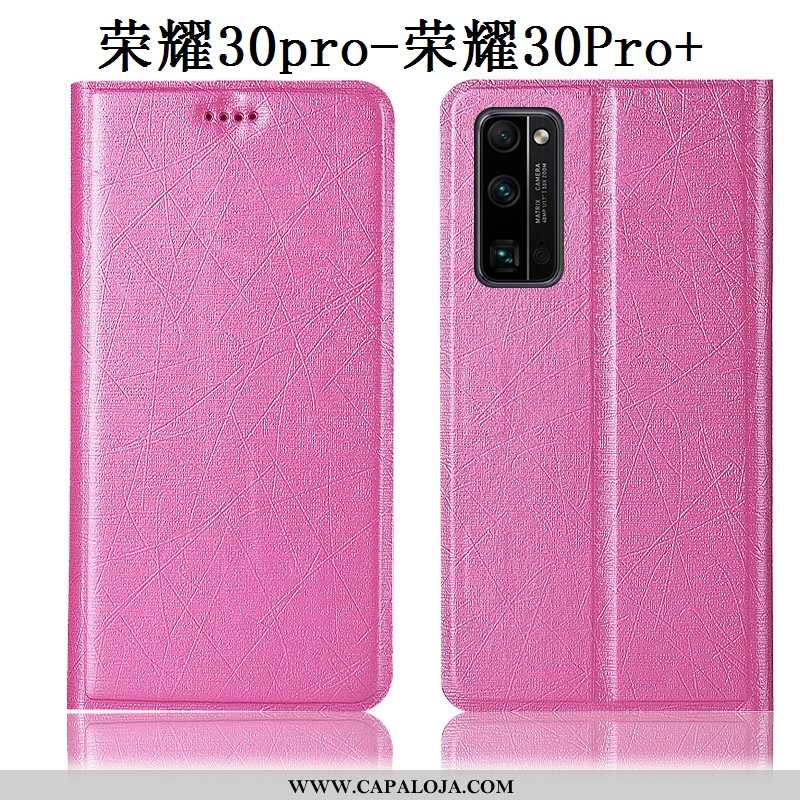 Capa Honor 30 Pro Couro Cover Antiqueda Cases Rosa, Capas Honor 30 Pro Protetoras Baratos