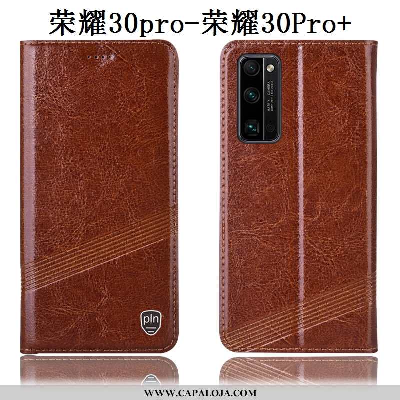 Capa Honor 30 Pro Couro Legitimo Capas Telemóvel Cover Bordô, Honor 30 Pro Protetoras Baratas