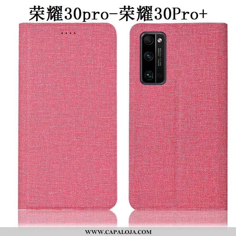 Capa Honor 30 Pro Linho Telemóvel Capas Cinza, Honor 30 Pro Couro Venda