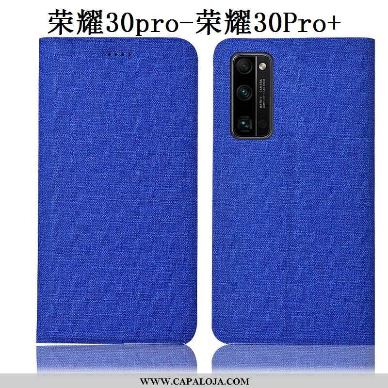 Capa Honor 30 Pro Linho Telemóvel Capas Cinza, Honor 30 Pro Couro Venda