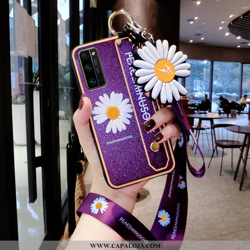 Capa Honor 30 Pro Personalizado Tendencia Malha Soft Roxo, Capas Honor 30 Pro Criativas Comprar