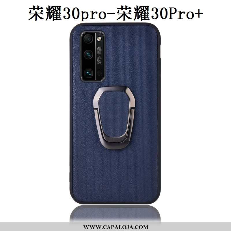 Capa Honor 30 Pro Protetoras Capas Cases Telemóvel Azul Escuro, Honor 30 Pro Couro Genuíno Baratos