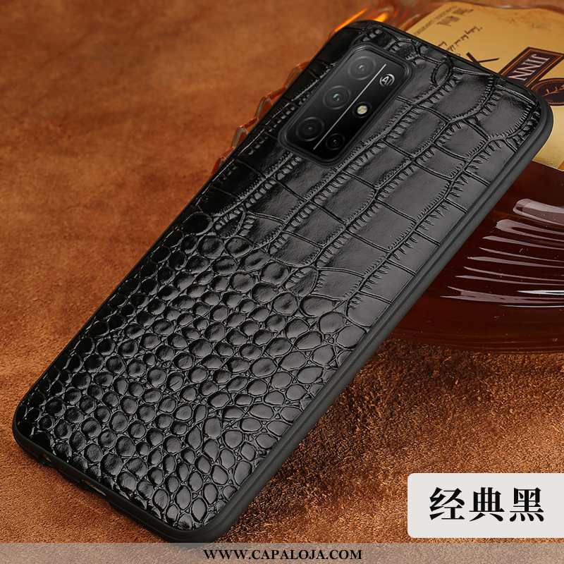 Capa Honor 30s Couro Legitimo Crocs Capas Antiqueda Preto, Honor 30s Couro Barato