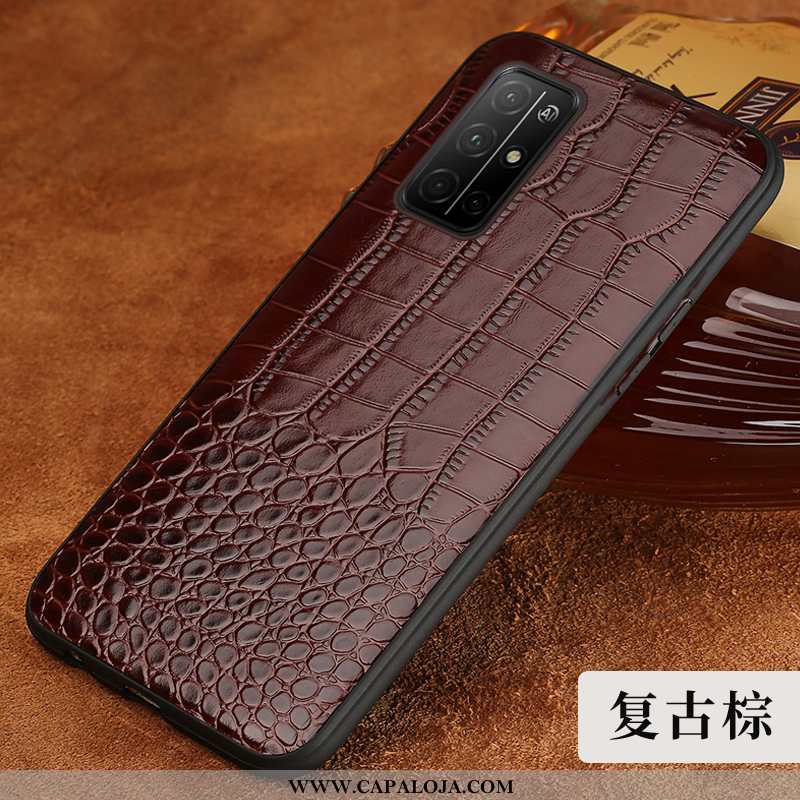 Capa Honor 30s Couro Legitimo Crocs Capas Antiqueda Preto, Honor 30s Couro Barato