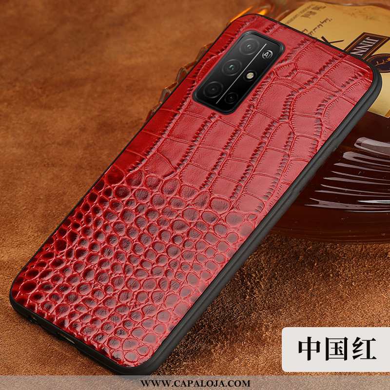 Capa Honor 30s Couro Legitimo Crocs Capas Antiqueda Preto, Honor 30s Couro Barato