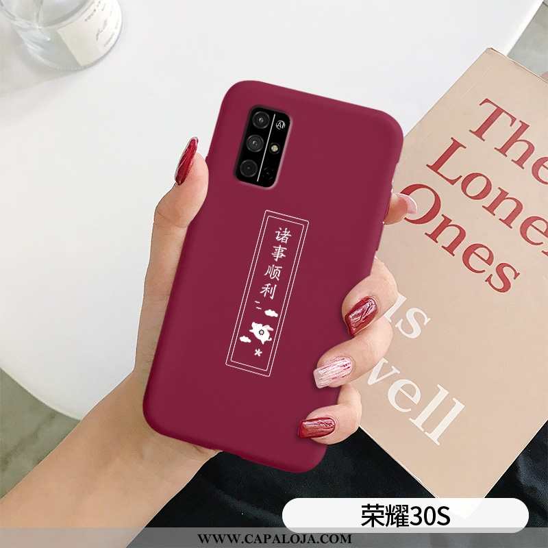 Capa Honor 30s Personalizado Cases Telemóvel Vermelha Vermelho, Capas Honor 30s Criativas Baratas