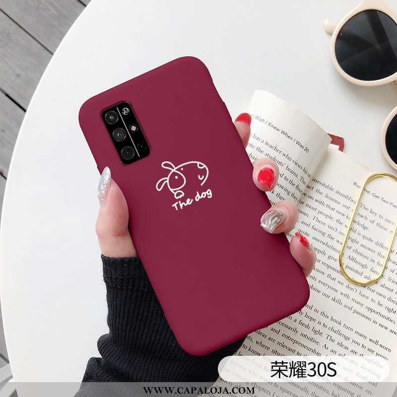 Capa Honor 30s Protetoras Personalizada Cinza Vermelha, Capas Honor 30s Silicone Comprar