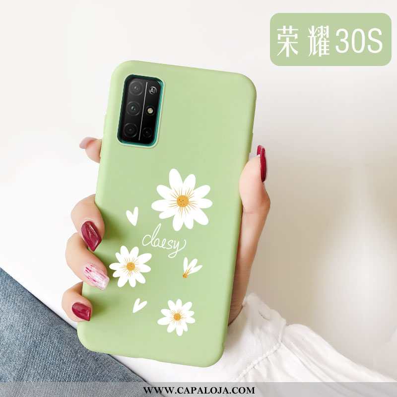 Capa Honor 30s Silicone Vermelha Nova Capas Verde, Honor 30s Personalizada Promoção