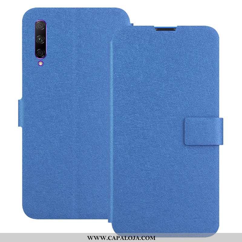 Capa Honor 9x Pro Couro Cases Cover Azul, Capas Honor 9x Pro Online