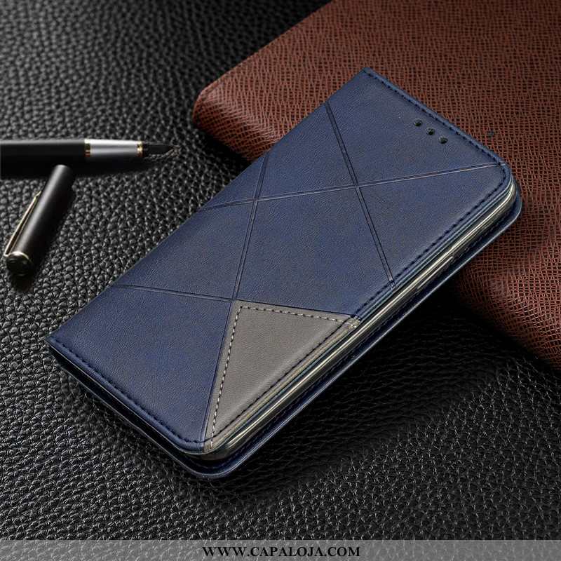 Capa Honor 9x Pro Couro Masculino Cases Completa Azul, Capas Honor 9x Pro Protetoras Venda