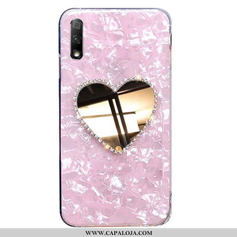 Capa Honor 9x Silicone Feminino Capas Tendencia Rosa, Honor 9x Cravejada Promoção