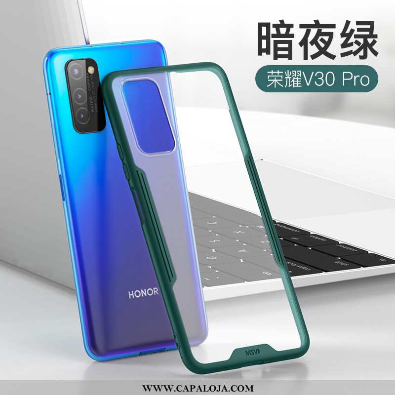 Capa Honor View30 Pro Silicone Masculino Azul Antiqueda, Capas Honor View30 Pro Clara Venda