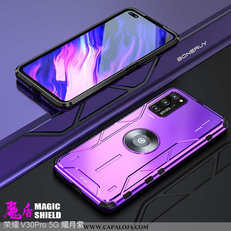 Capa Honor View30 Pro Slim Cases Telemóvel Fosco Roxo, Capas Honor View30 Pro Tendencia Online