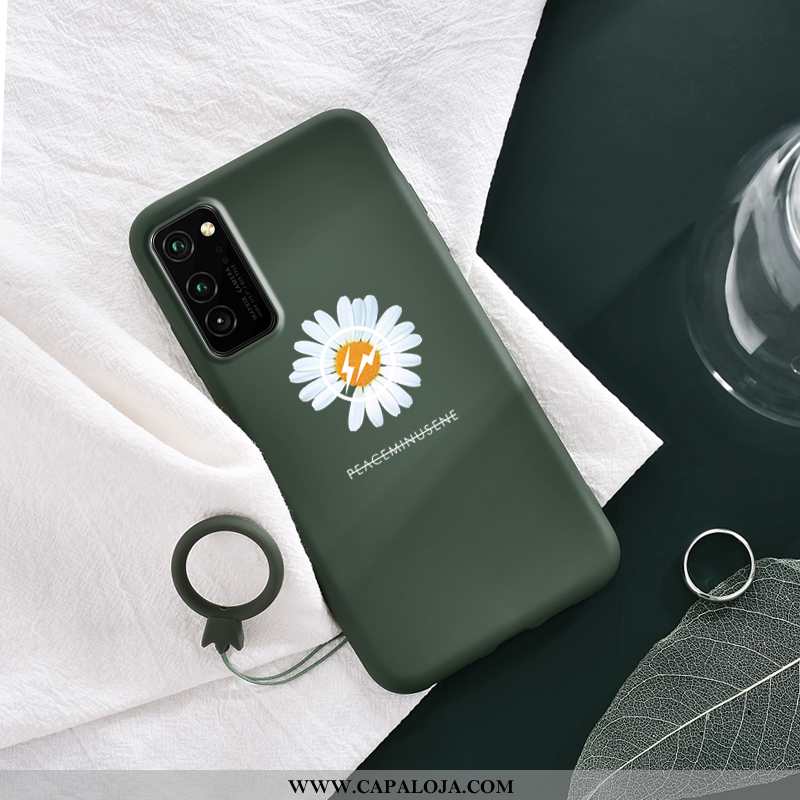 Capa Honor View30 Pro Soft Primavera Feminino Verde, Capas Honor View30 Pro Silicone Promoção