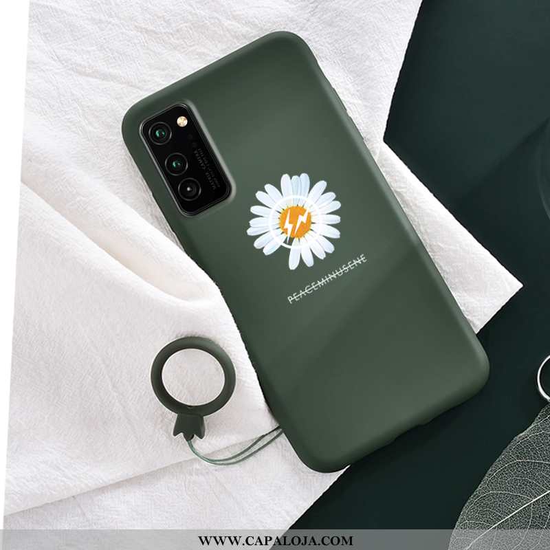 Capa Honor View30 Pro Soft Primavera Feminino Verde, Capas Honor View30 Pro Silicone Promoção