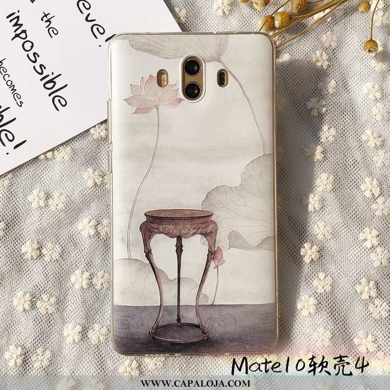 Capa Huawei Mate 10 Cordao Protetoras Telemóvel Capas Bege, Huawei Mate 10 Soft Venda