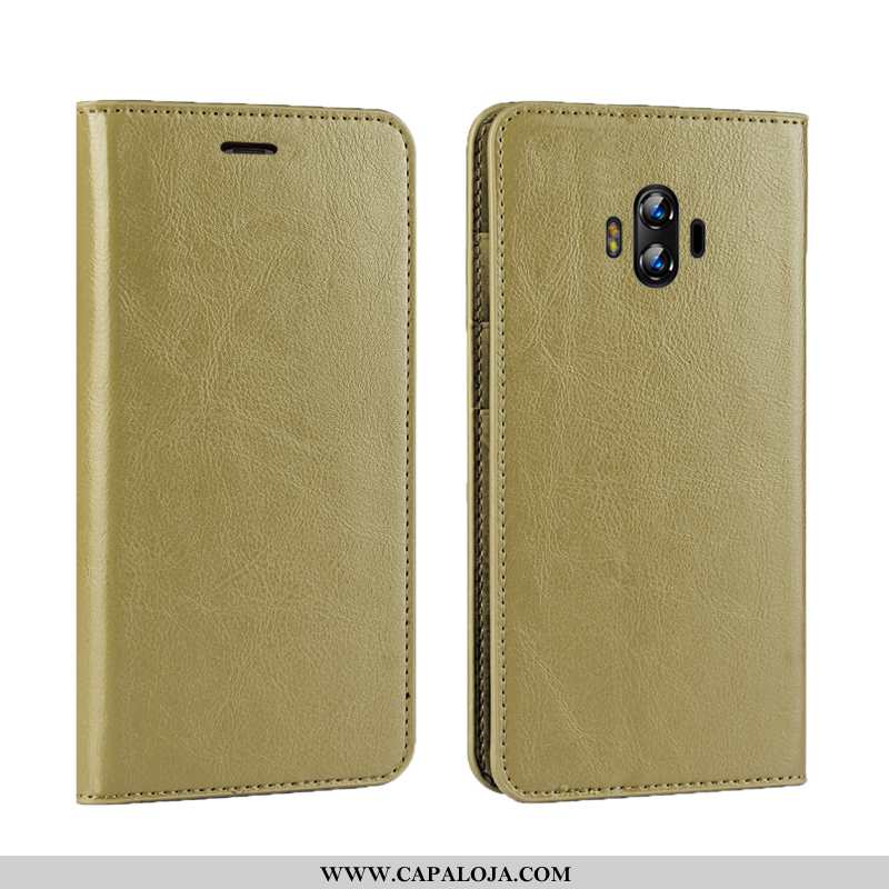 Capa Huawei Mate 10 Couro Antiqueda Luxo Legitimo Masculino Verde, Capas Huawei Mate 10 Protetoras B