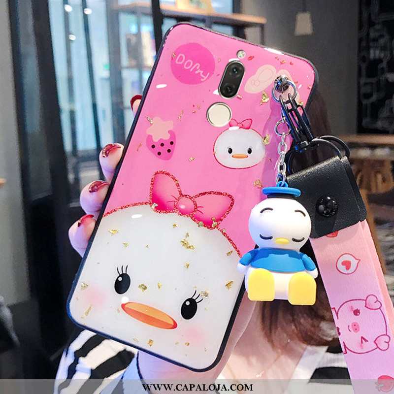 Capa Huawei Mate 10 Lite Soft Cola Pato Rosa, Capas Huawei Mate 10 Lite Silicone Baratos