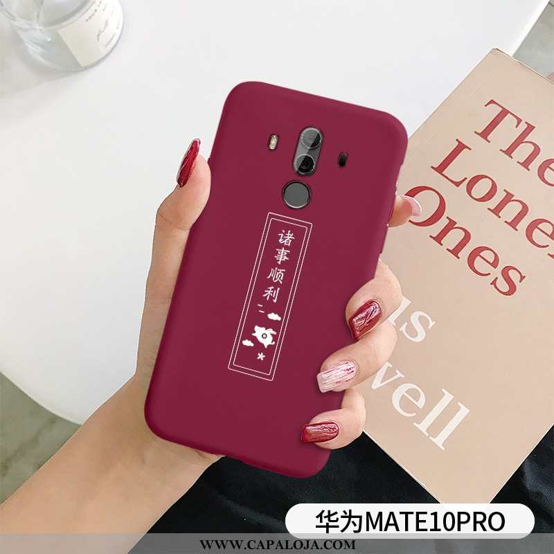 Capa Huawei Mate 10 Pro Personalizada Fosco Casal Novas Vermelho, Capas Huawei Mate 10 Pro Slim Bara