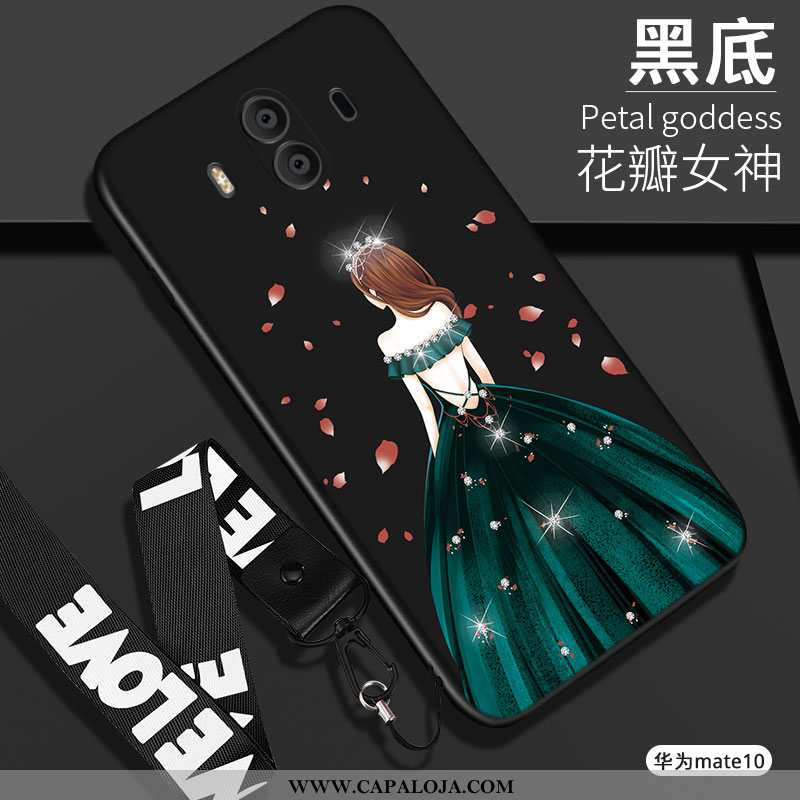 Capa Huawei Mate 10 Protetoras Feminino Telemóvel Soft Preto, Capas Huawei Mate 10 Silicone Baratos