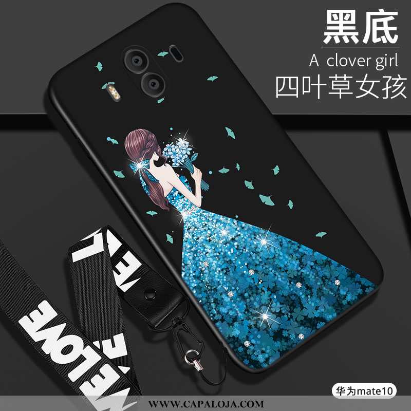 Capa Huawei Mate 10 Protetoras Feminino Telemóvel Soft Preto, Capas Huawei Mate 10 Silicone Baratos