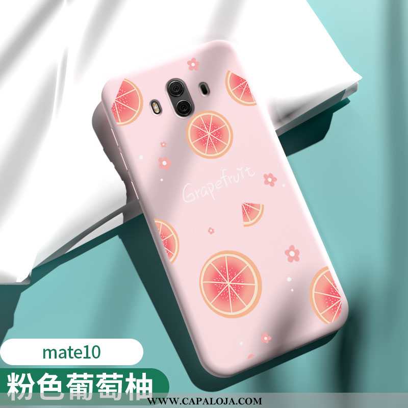 Capa Huawei Mate 10 Slim Capas Antiqueda Silicone Rosa, Huawei Mate 10 Tendencia Barato