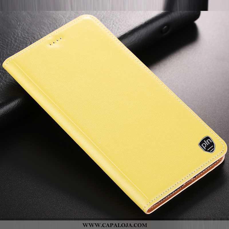 Capa Huawei Mate 20 Lite Couro Legitimo Amarelo Cases Cover, Capas Huawei Mate 20 Lite Couro Baratos