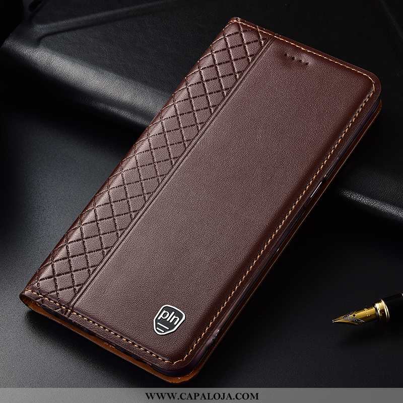 Capa Huawei Mate 20 Lite Couro Legitimo Protetoras Cases Telemóvel Castanho, Capas Huawei Mate 20 Li