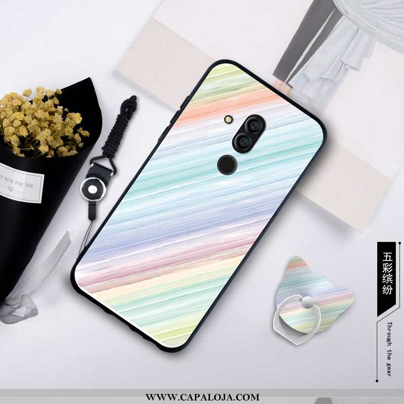 Capa Huawei Mate 20 Lite Protetoras Telemóvel Cases Minimalista Azul, Capas Huawei Mate 20 Lite Sili