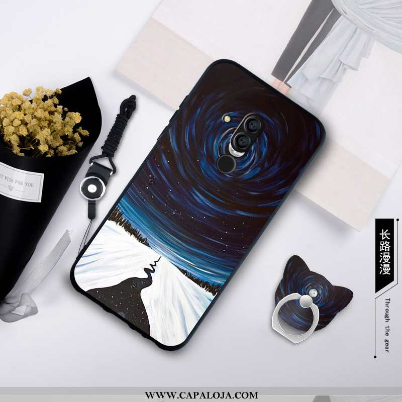 Capa Huawei Mate 20 Lite Protetoras Telemóvel Cases Minimalista Azul, Capas Huawei Mate 20 Lite Sili