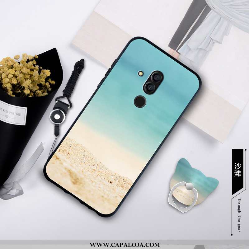 Capa Huawei Mate 20 Lite Protetoras Telemóvel Cases Minimalista Azul, Capas Huawei Mate 20 Lite Sili