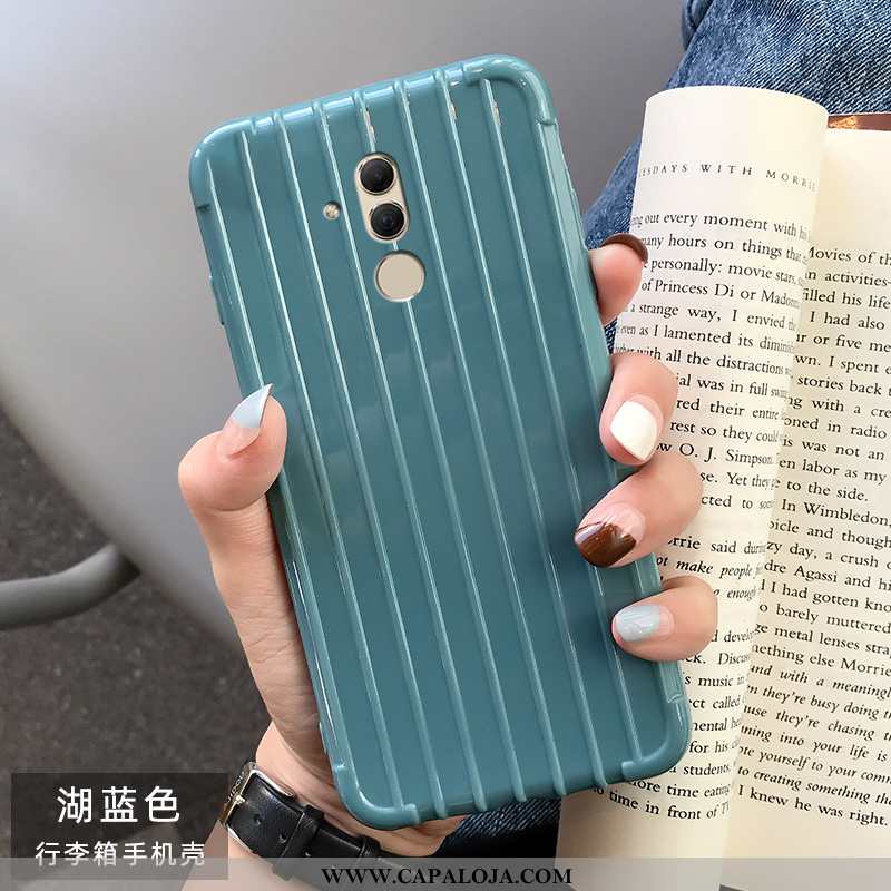 Capa Huawei Mate 20 Lite Soft Lisas Telemóvel Verde, Capas Huawei Mate 20 Lite Trolley Baratas