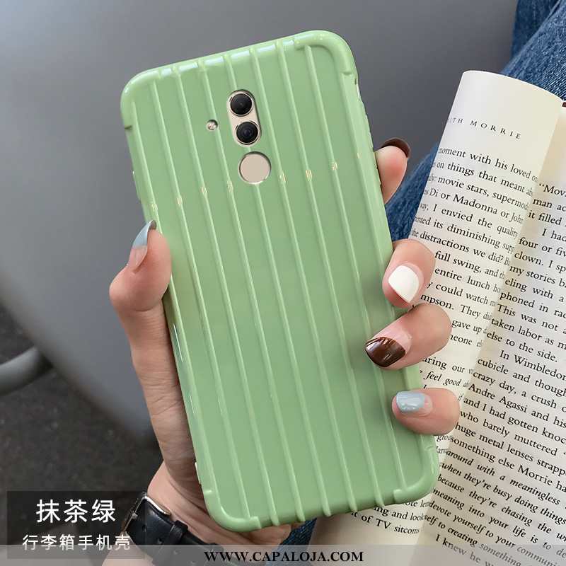 Capa Huawei Mate 20 Lite Soft Lisas Telemóvel Verde, Capas Huawei Mate 20 Lite Trolley Baratas