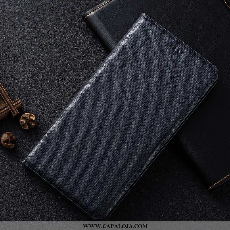 Capa Huawei Mate 20 Lite Xadrez Telemóvel Cover Capas Castanho, Huawei Mate 20 Lite Couro Genuíno Pr