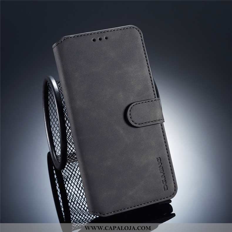 Capa Huawei Mate 20 Pro Carteira Antiqueda Cases Cover Cinza, Capas Huawei Mate 20 Pro Couro Baratas