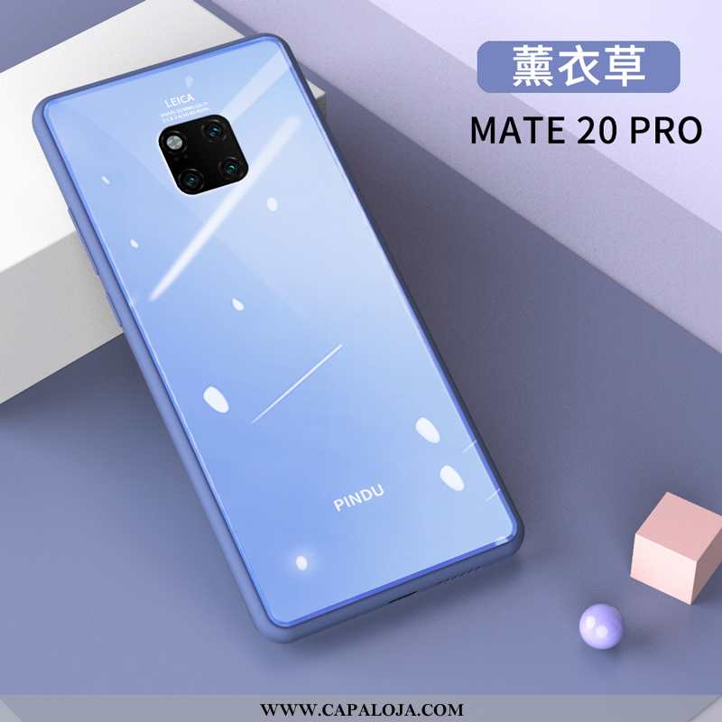 Capa Huawei Mate 20 Pro Personalizada Antiqueda Protetoras Vidro Azul, Capas Huawei Mate 20 Pro Cria