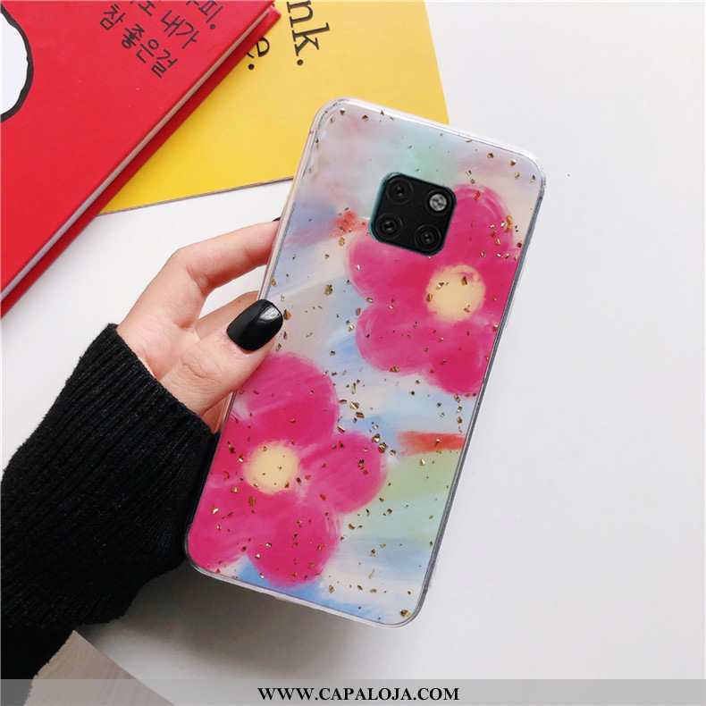 Capa Huawei Mate 20 Pro Protetoras Malha Telemóvel Personalizado Rosa, Capas Huawei Mate 20 Pro Sili