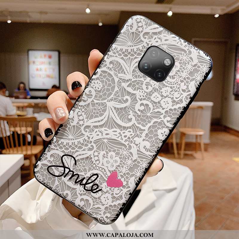 Capa Huawei Mate 20 Pro Renda Vermelha Silicone Personalizada Preto, Capas Huawei Mate 20 Pro Estilo