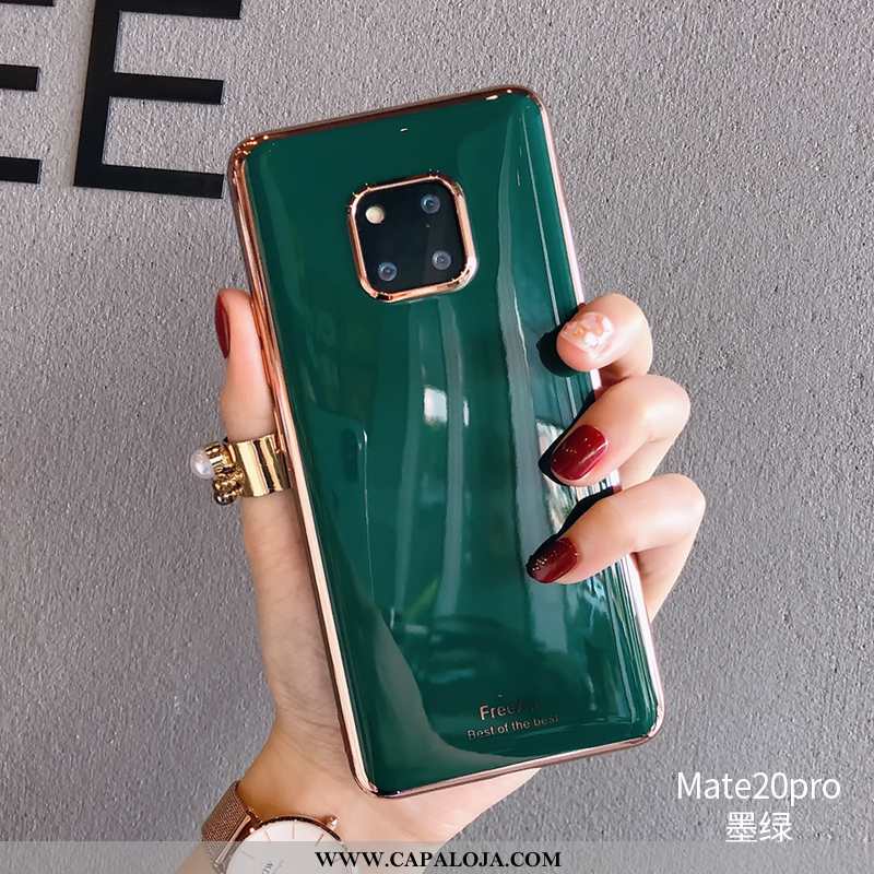 Capa Huawei Mate 20 Pro Slim Cinza Vaca De Grau Verde, Capas Huawei Mate 20 Pro Soft Venda