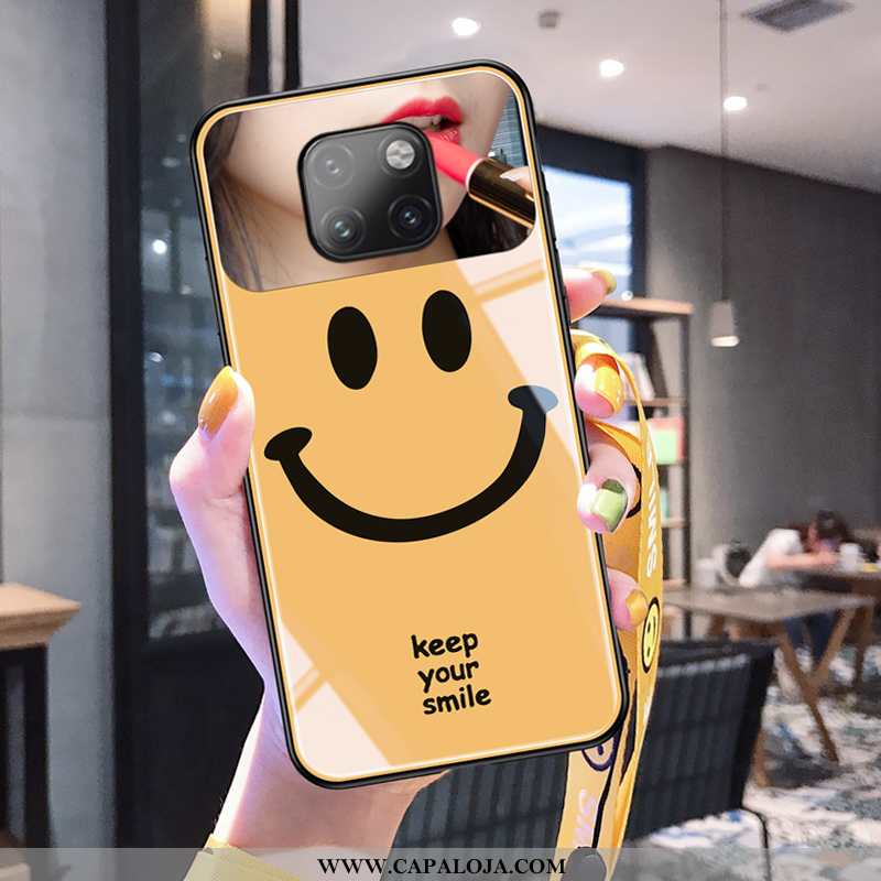 Capa Huawei Mate 20 Pro Slim Criativas Amarelo Frente, Capas Huawei Mate 20 Pro Super Promoção