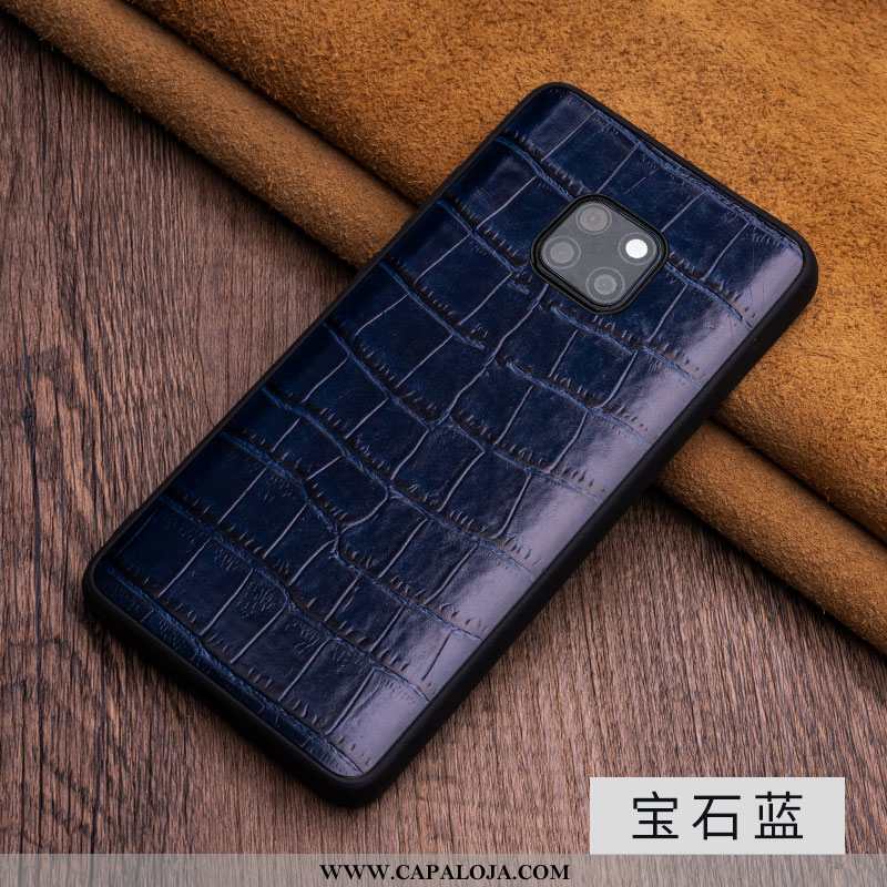 Capa Huawei Mate 20 Rs Luxo Antiqueda Cases Capas Azul, Huawei Mate 20 Rs Couro Legitimo Venda