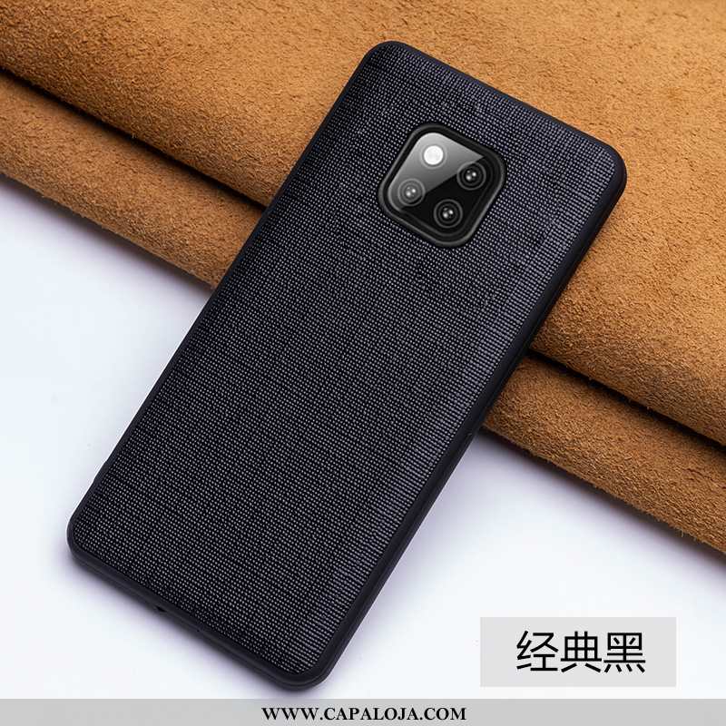 Capa Huawei Mate 20 Rs Tendencia Couro Telemóvel Couro Legitimo Preto, Capas Huawei Mate 20 Rs Prote