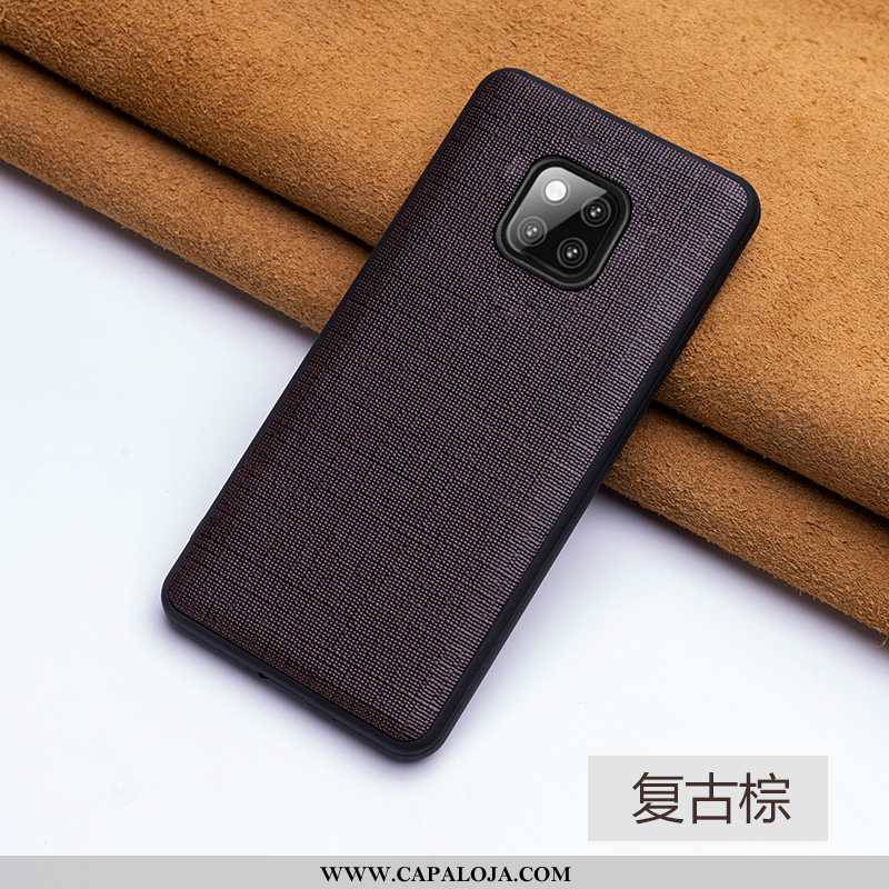 Capa Huawei Mate 20 Rs Tendencia Couro Telemóvel Couro Legitimo Preto, Capas Huawei Mate 20 Rs Prote